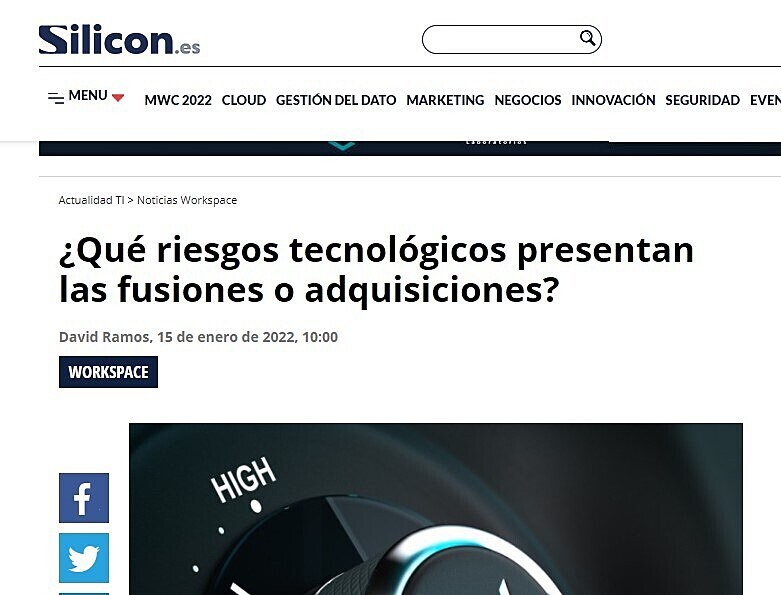 Qu riesgos tecnolgicos presentan las fusiones o adquisiciones?